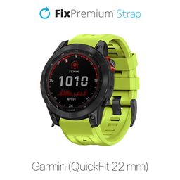 FixPremium - Silicone Strap for Garmin (QuickFit 22mm), green