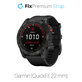 FixPremium - Silicone Strap for Garmin (QuickFit 22mm), black