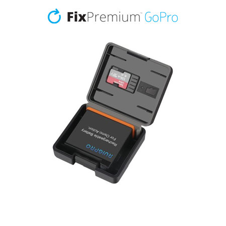FixPremium - Case for GoPro Hero 10 Battery & Memory Card, black