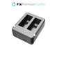 FixPremium - Charging Station for 2 GoPro Batteries (Hero (2018)/Hero 5/Hero 6/Hero 7/Hero 8), black