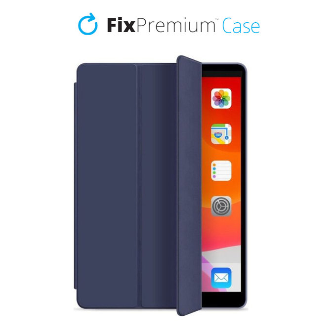 FixPremium - Silicone Flip Case for iPad 10.2 (7th, 8th, 9th Gen), blue