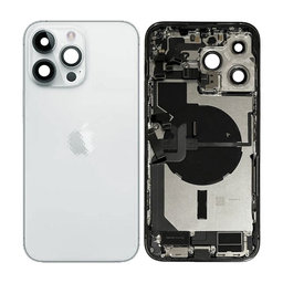 Apple iPhone 14 Pro Max - Rear Housing with Small Parts (Silver)