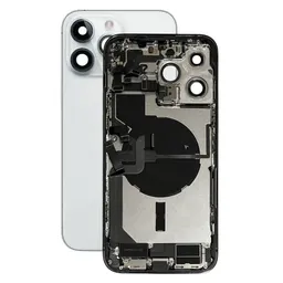 Apple iPhone 14 Pro Max - Rear Housing with Small Parts (Silver)