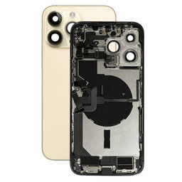 Apple iPhone 14 Pro Max - Rear Housing with Small Parts (Gold)