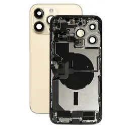 Apple iPhone 14 Pro Max - Rear Housing with Small Parts (Gold)