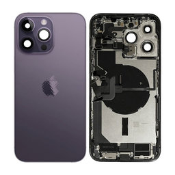 Apple iPhone 14 Pro Max - Rear Housing with Small Parts (Deep Purple)