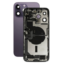 Apple iPhone 14 Pro Max - Rear Housing with Small Parts (Deep Purple)