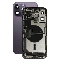 Apple iPhone 14 Pro Max - Rear Housing with Small Parts (Deep Purple)