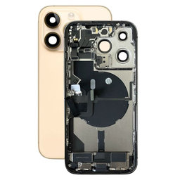 Apple iPhone 14 Pro - Rear Housing with Small Parts (Gold)