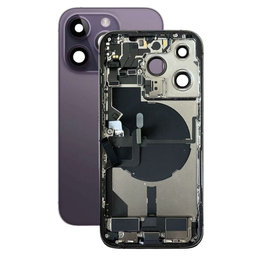Apple iPhone 14 Pro - Rear Housing with Small Parts (Deep Purple)