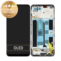 Realme 8 RMX3085 - LCD Display + Touch Screen + Frame (Cyber Black) - 4906919 Genuine Service Pack