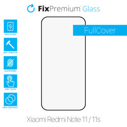 FixPremium FullCover Glass - Tempered Glass for Xiaomi Redmi Note 11 & 11S, black