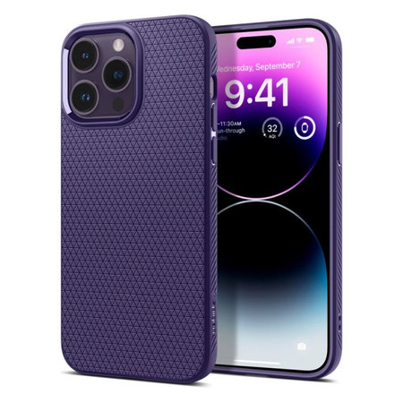 Spigen - Case Liquid Air for iPhone 14 Pro, deep purple