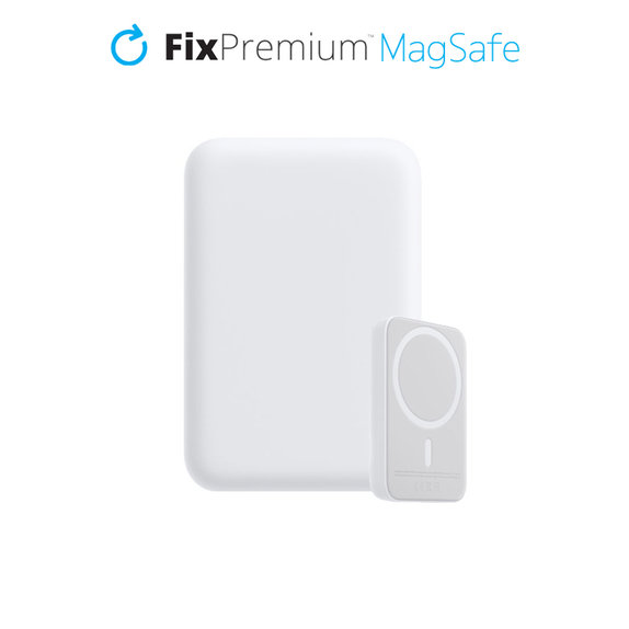 FixPremium - MagSafe PowerBank 5000mAh, white