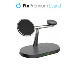 FixPremium - MagSafe Stand 3in1 for iPhone, Apple Watch & AirPods, black
