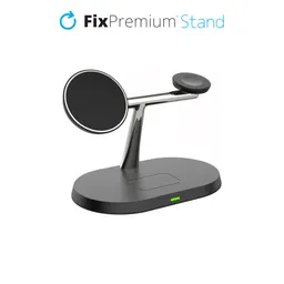 FixPremium - MagSafe Stand 3in1 for iPhone, Apple Watch & AirPods, black
