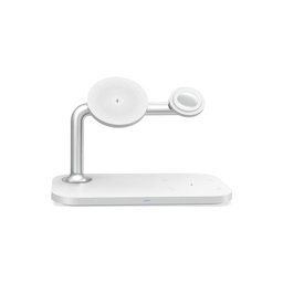 FixPremium - MagSafe Stand 3in1 for iPhone, Apple Watch & AirPods, white