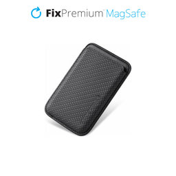 FixPremium - MagSafe Carbon Wallet, black