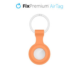 FixPremium - Silicone Keychain for AirTag, orange