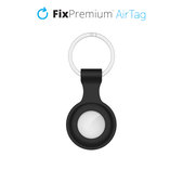 FixPremium - Silicone Keychain for AirTag, black
