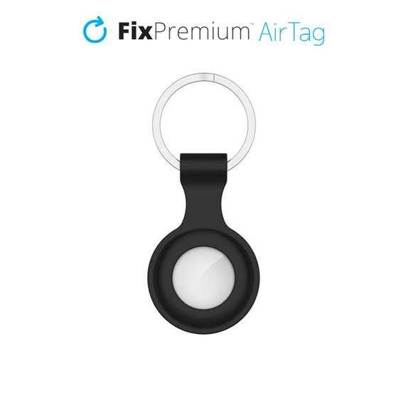 FixPremium - Silicone Keychain for AirTag, black