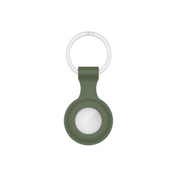 FixPremium - Silicone Keychain for AirTag, dark green