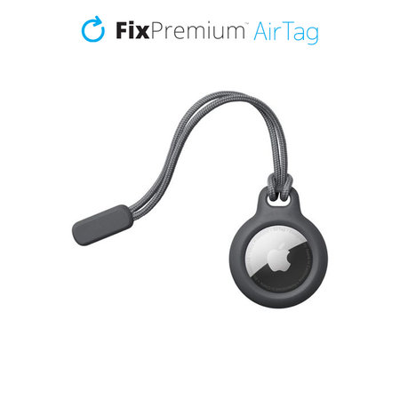 FixPremium - Case with String for AirTag, black