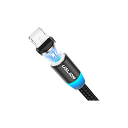 USLION - Lightning / USB Magnetic Cable (1m), black