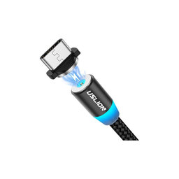 USLION - USB-C / USB Magnetic Cable (1m), black