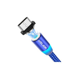 USLION - USB-C / USB Magnetic Cable (1m), blue