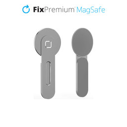 FixPremium - MagSafe Holder for iPhone for Notebook, silver
