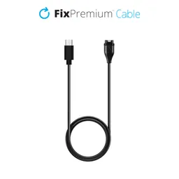 FixPremium - USB-C Charging Cable for Garmin Watch, black