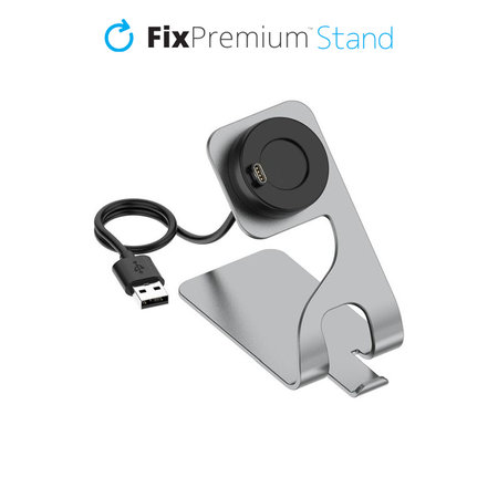 FixPremium - Charging Stand for Garmin Watch, space grey