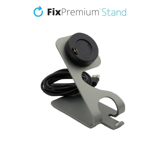 FixPremium - Charging Stand for Garmin Watch, space grey