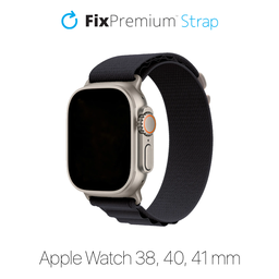 FixPremium - Strap Alpine Loop for Apple Watch (38, 40 & 41mm), black