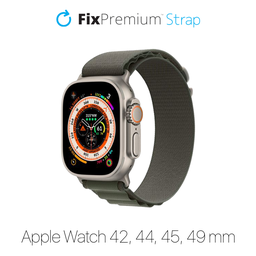 FixPremium - Strap Alpine Loop for Apple Watch (42, 44, 45 & 49mm), green
