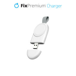 FixPremium - Portable USB Charger for Apple Watch, white