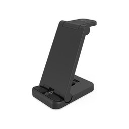 FixPremium - Folding 3in1 Stand for iPhone, Apple Watch & AirPods, black