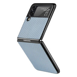 FixPremium - Case Carbon for Samsung Galaxy Z Flip 4, blue