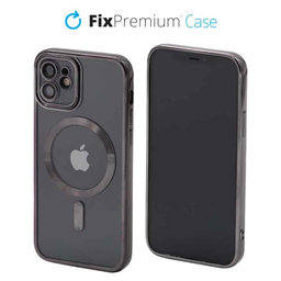 FixPremium - Case Crystal s MagSafe for iPhone 12, black