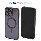 FixPremium - Case Clear with MagSafe for iPhone 13 Pro Max, black