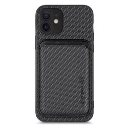 FixPremium - Case Carbon s MagSafe Wallet for iPhone 12 mini, black
