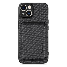 FixPremium - Case Carbon s MagSafe Wallet for iPhone 13 & 14, black