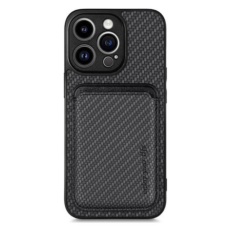 FixPremium - Case Carbon s MagSafe Wallet for iPhone 13 Pro, black