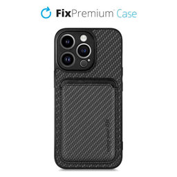 FixPremium - Case Carbon s MagSafe Wallet for iPhone 13 Pro Max, black