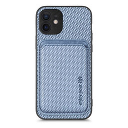 FixPremium - Case Carbon s MagSafe Wallet for iPhone 12 mini, blue