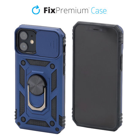 FixPremium - Case CamShield for iPhone 12 mini, blue