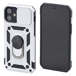 FixPremium - Case CamShield for iPhone 12 mini, white