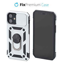 FixPremium - Case CamShield for iPhone 12 mini, white
