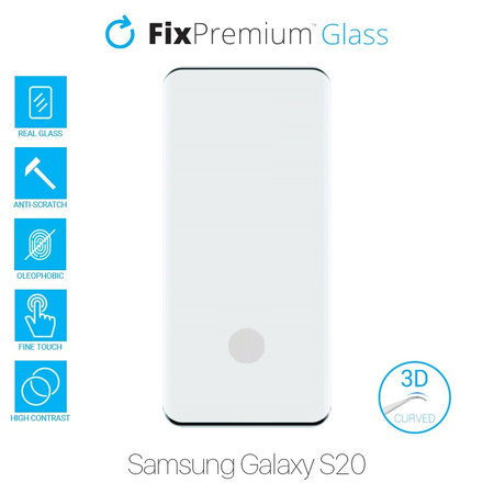 FixPremium Glass - 3D Tempered Glass for Samsung Galaxy S20